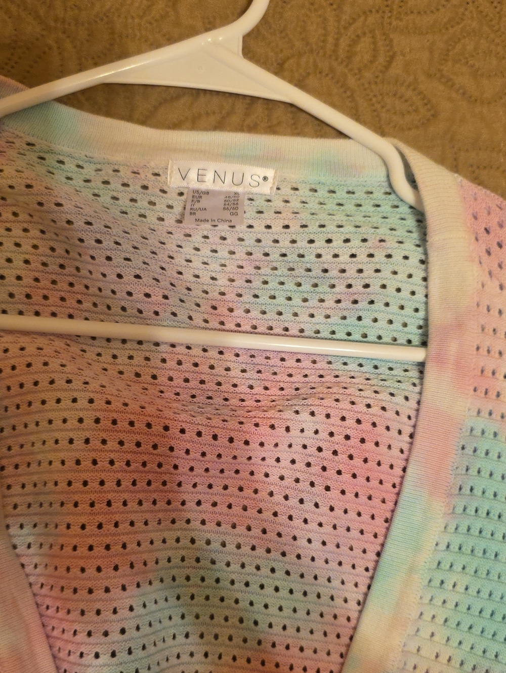 VENUS Pastel Mesh Tee in Pink, Mint & Lavender